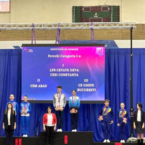 Sportivi de la LPS Cetate Deva și CSS Petroșani, laureați la Campionatele Naționale de Gimnastică Aerobică