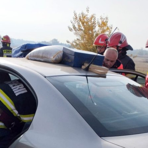 Femeie de 76 de ani rănită într-un accident pe autostrada A1 Deva-Sibiu