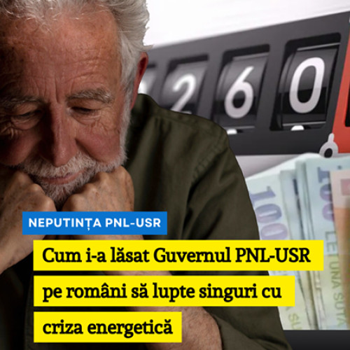 PNL-USR sub presiunea crizei energetice: o guvernare marcată de eșecuri