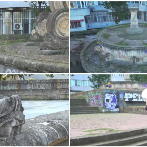 Fântâna Dragonului din Constanța, uitată și lăsată în paragină de decenii