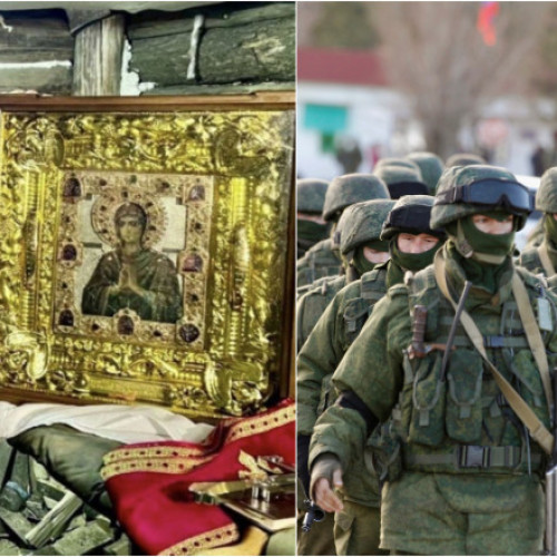 Icoana făcătoare de minuni folosită pentru propaganda soldaţilor ruşi în Ucraina